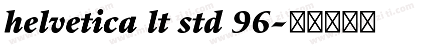 helvetica lt std 96字体转换